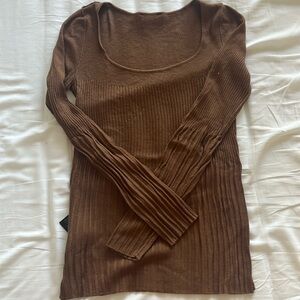 Whistles sweater- boat neck and fitted style.